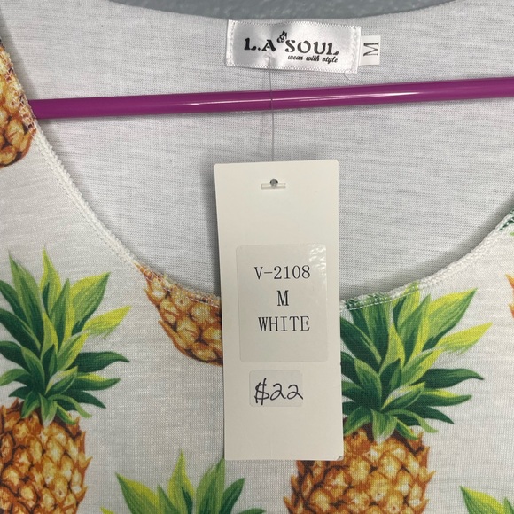 Pineapple Print Tank - Picture 3 of 4